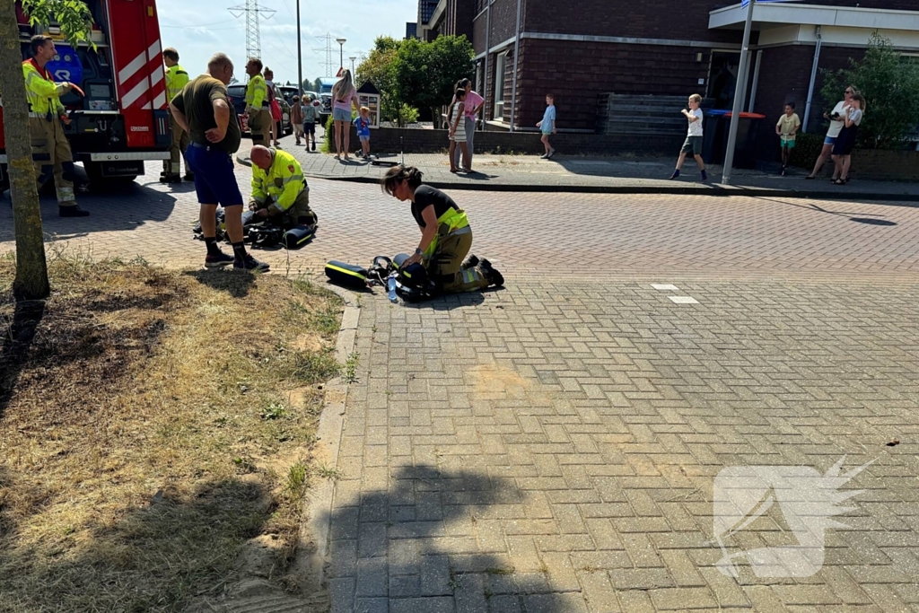 Brand ontstaan tijdens maaiwerkzaamheden