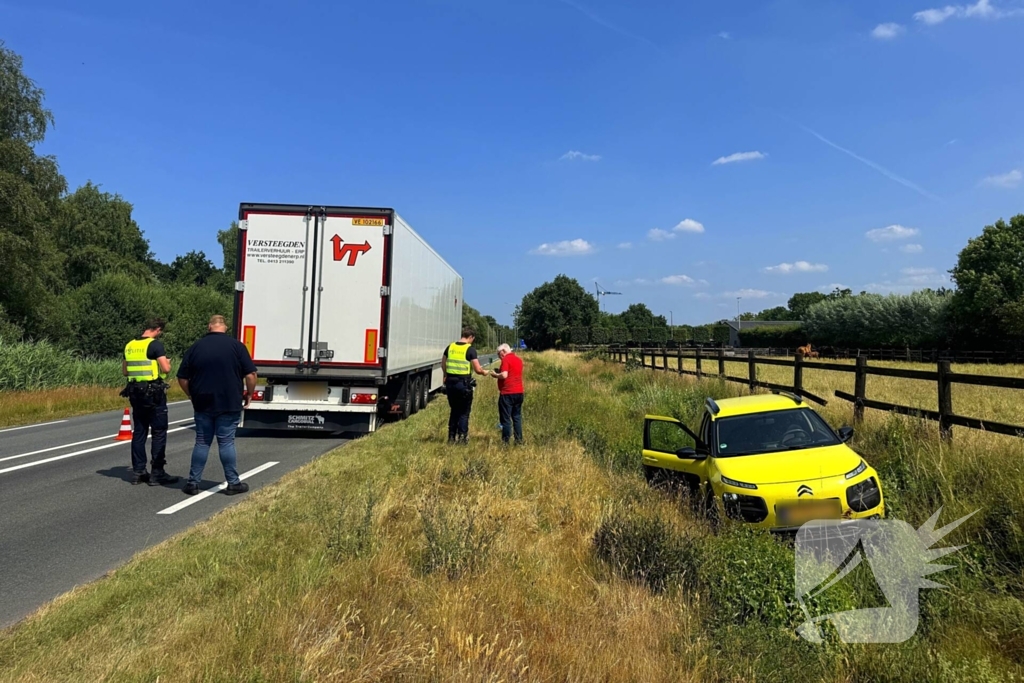 Ongeval tijdens inhaalactie leidt tot schade