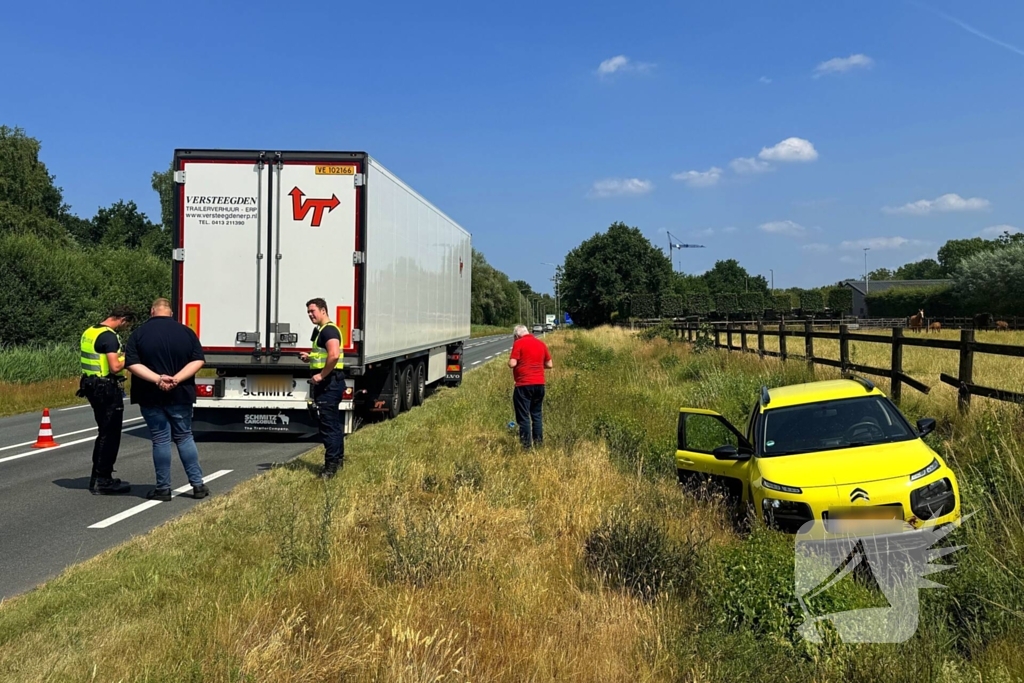 Ongeval tijdens inhaalactie leidt tot schade
