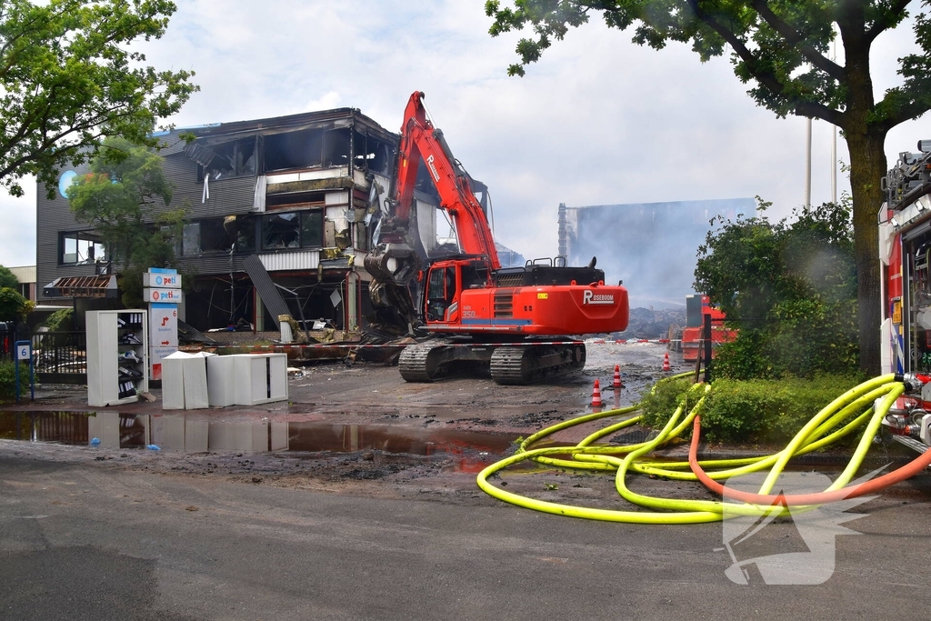 Zware schade door industriebrand