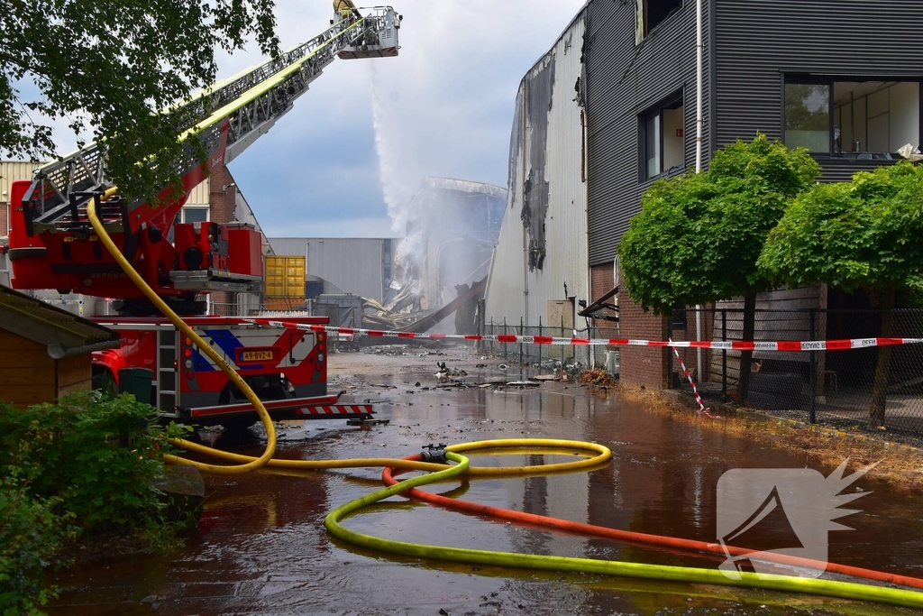 Zware schade door industriebrand