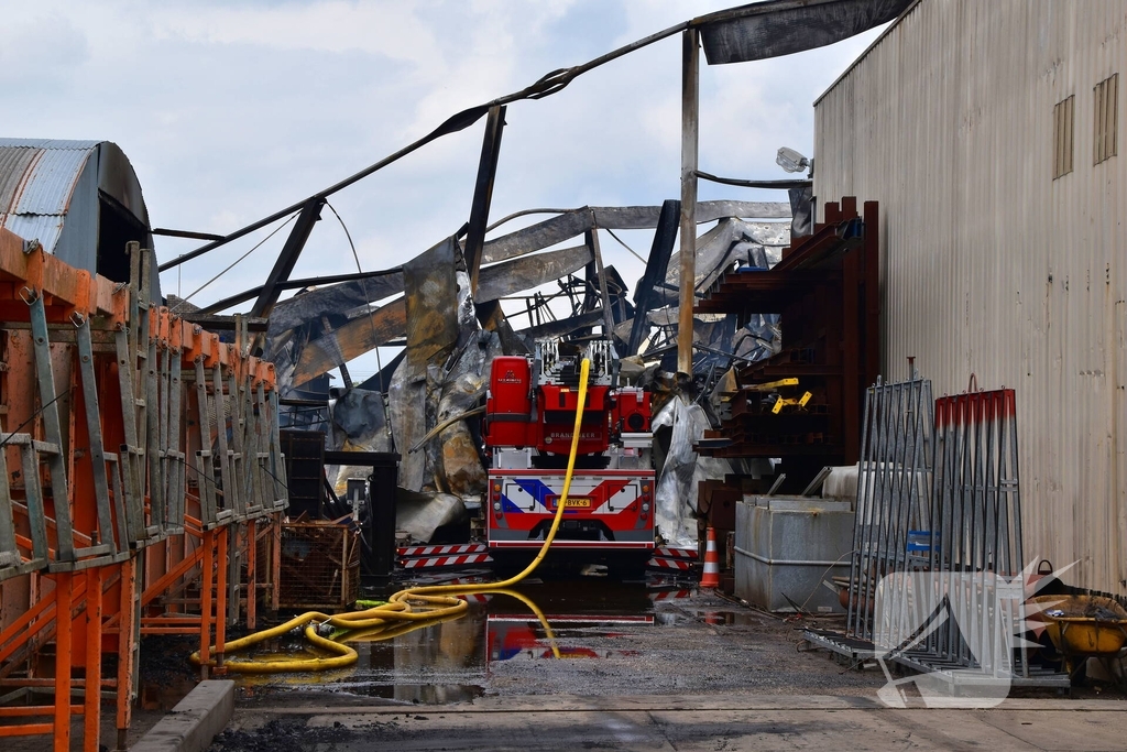 Zware schade door industriebrand