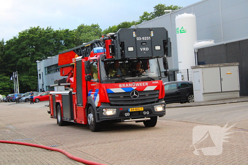 Flinke rookontwikkeling bij industriebrand