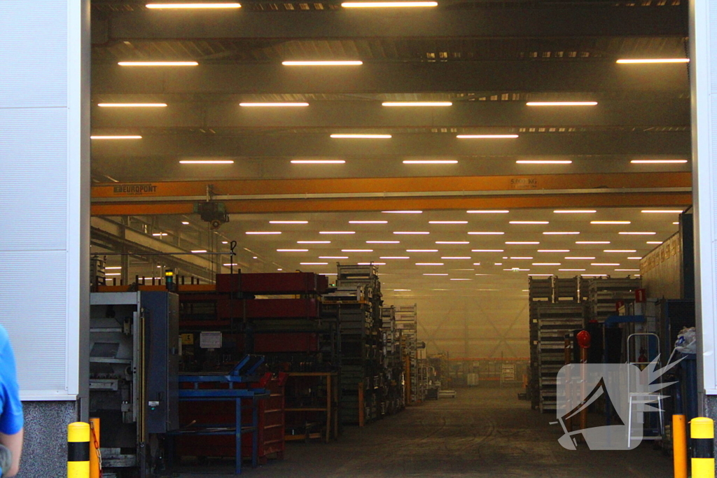 Flinke rookontwikkeling bij industriebrand