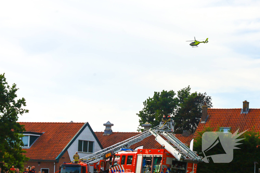 Zeer grote brand op golfbaan