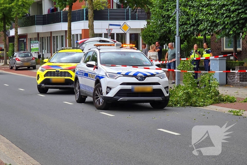 Fatbiker krijgt tak op hoofd en raakt zwaargewond