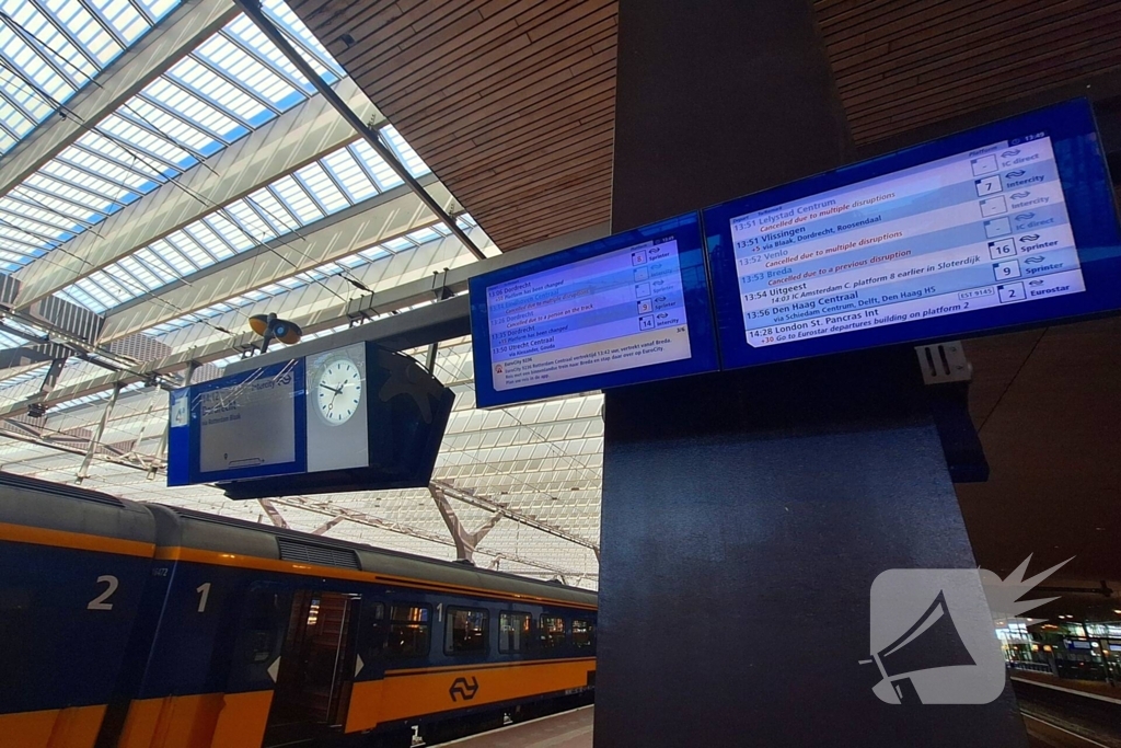 Treinverkeer plat door verstoringen