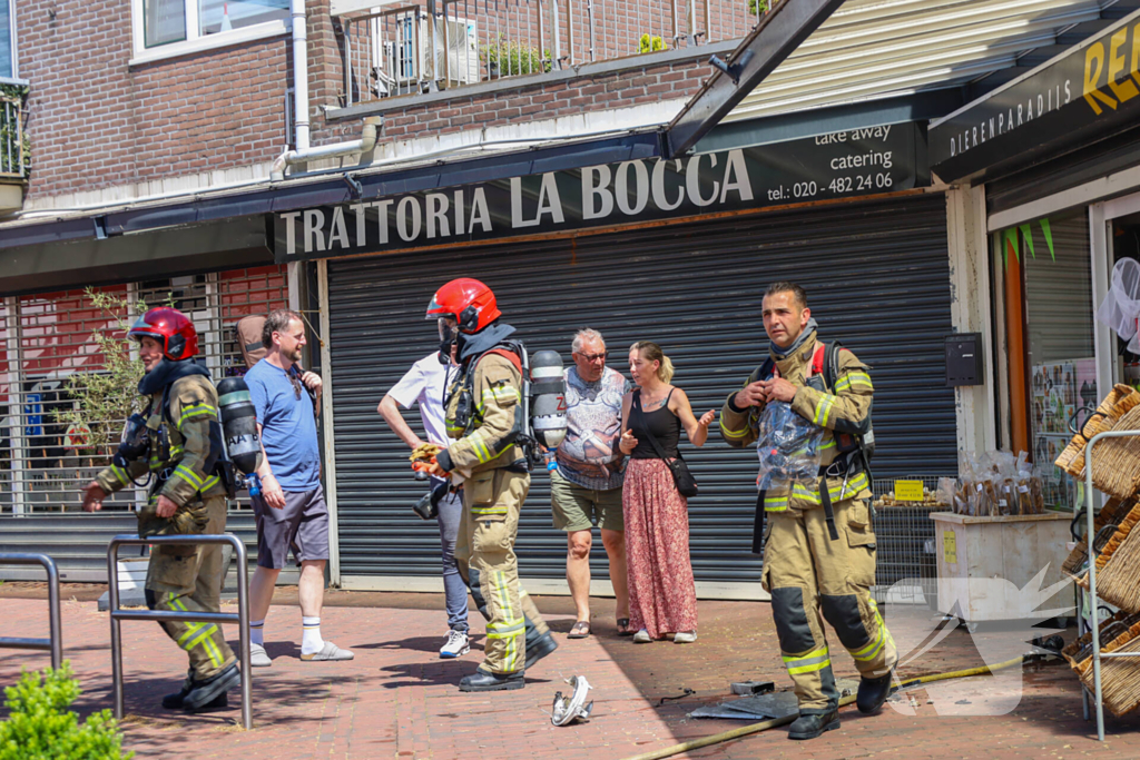 Brand in dierenwinkel snel geblust