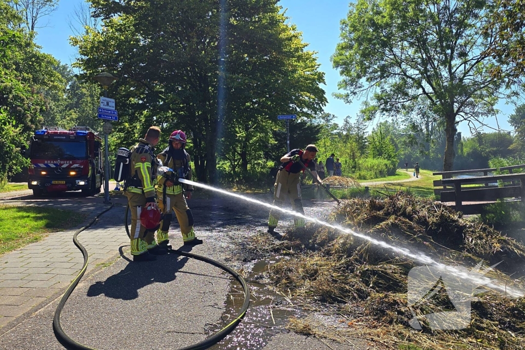 Rietbrand effectief geblust door brandweer