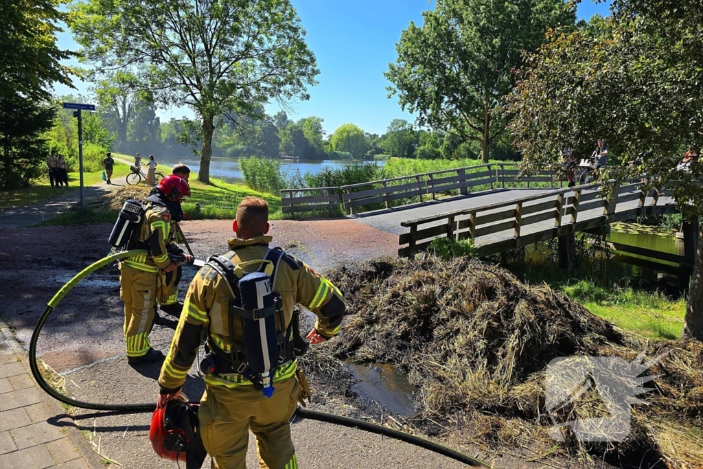 Rietbrand effectief geblust door brandweer