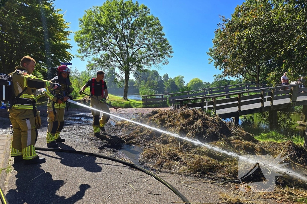 Rietbrand effectief geblust door brandweer
