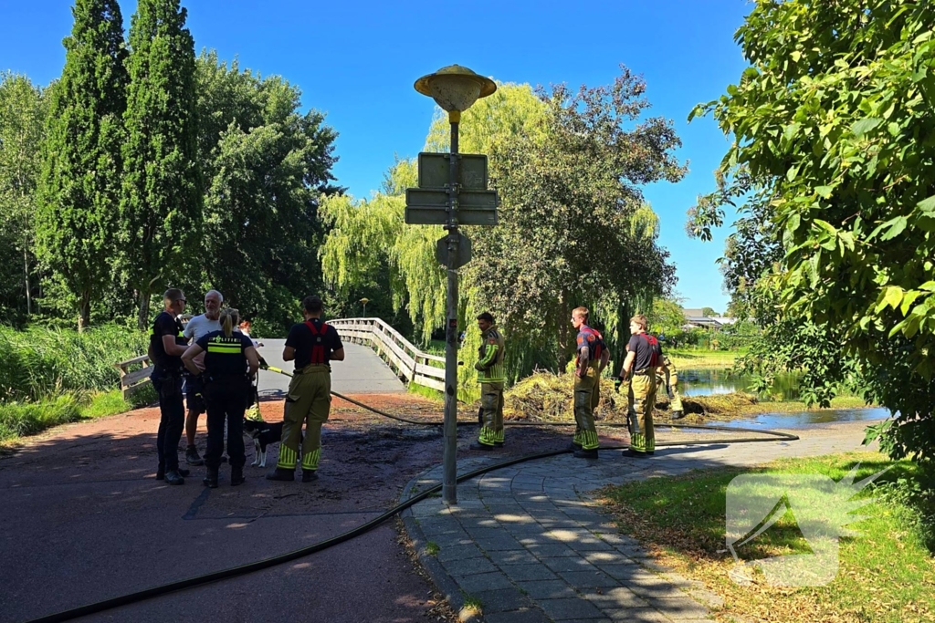 Rietbrand effectief geblust door brandweer