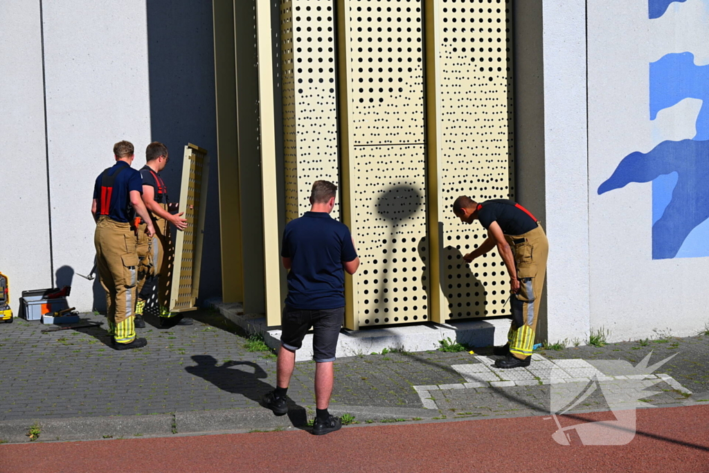 Brandweer redt kraai uit benarde positie