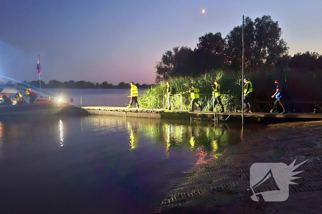 Zoektocht op water na vermissing