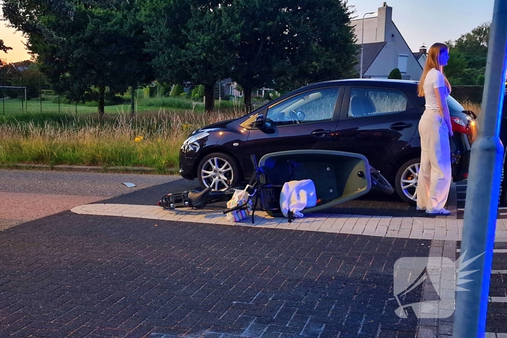 Botsing tussen auto en bakfiets