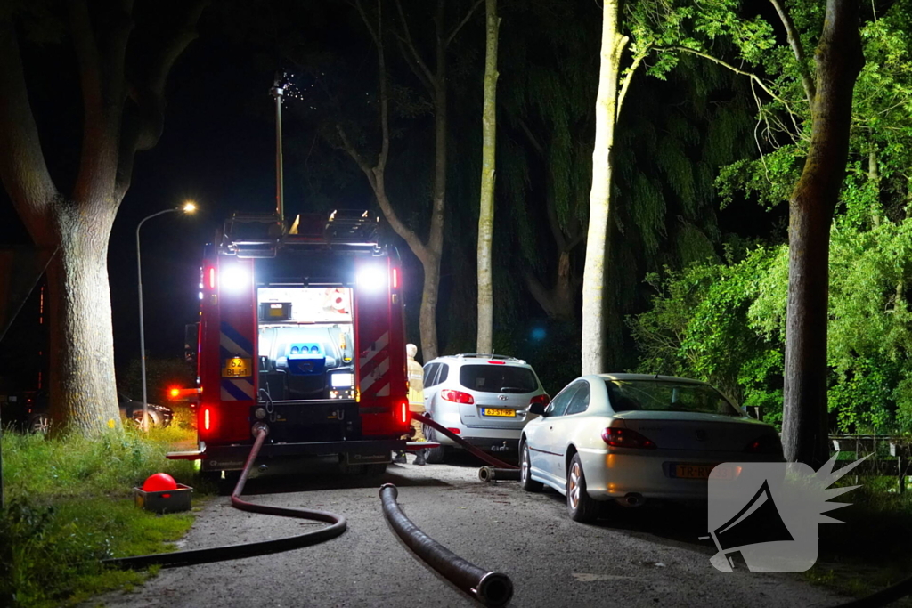 Brand ontdekt door buurvrouw