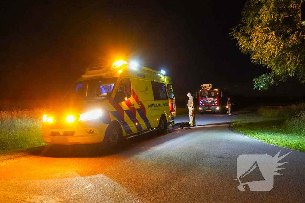 Man gewond bij nachtelijk vaartuigongeval