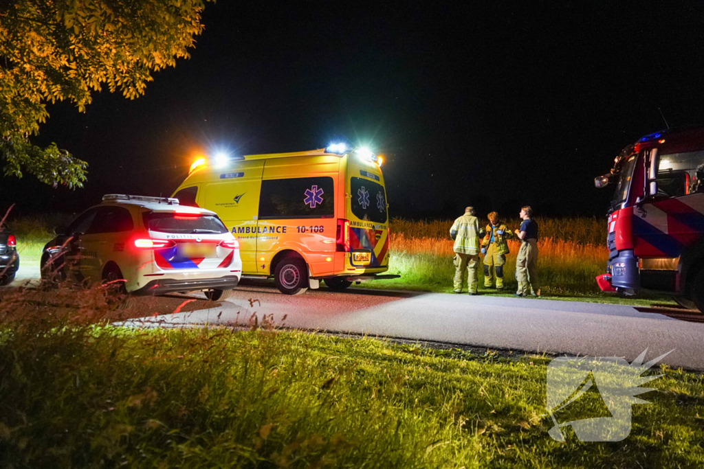 Man gewond bij nachtelijk vaartuigongeval