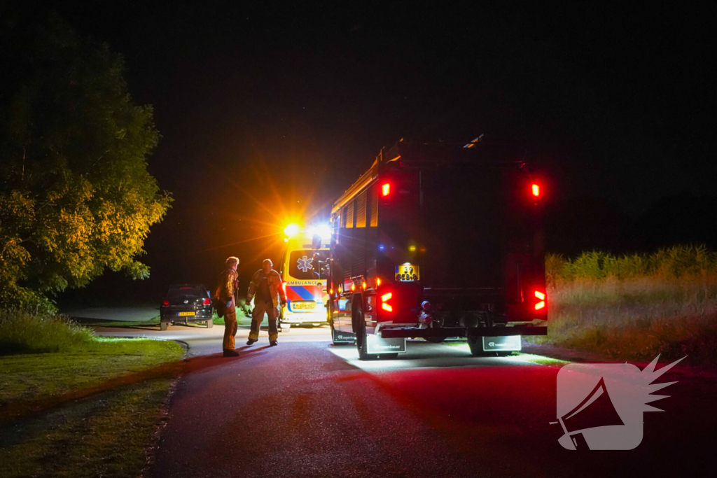 Man gewond bij nachtelijk vaartuigongeval
