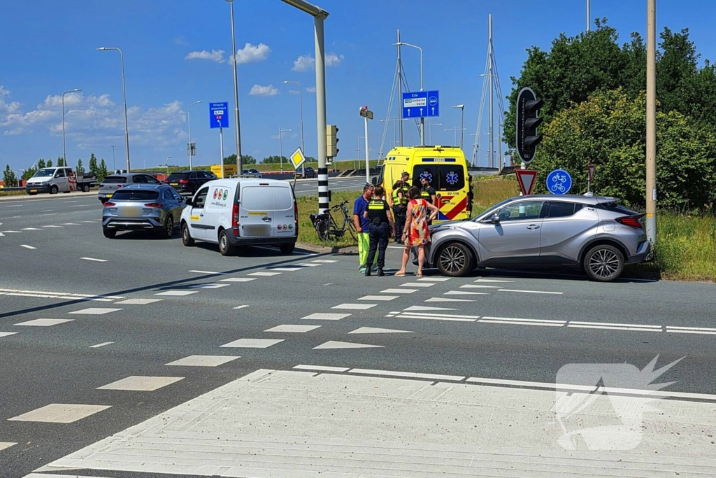 Fietser gewond bij aanrijding met auto