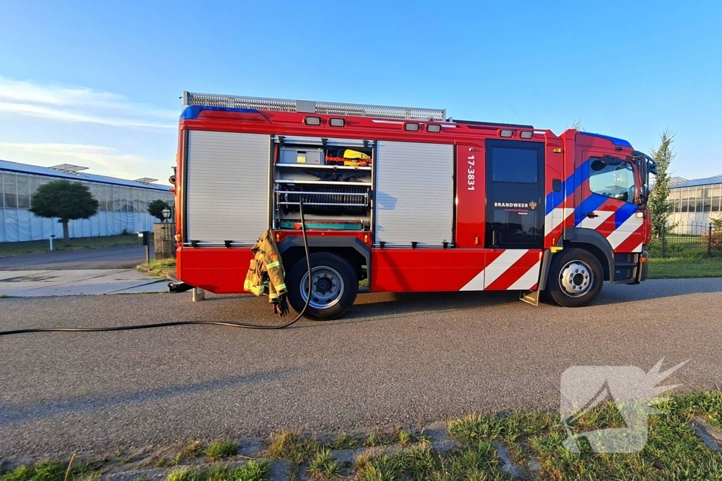 Rook uit technische ruimte door brand