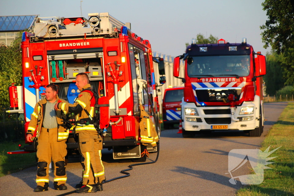 Rook uit technische ruimte door brand