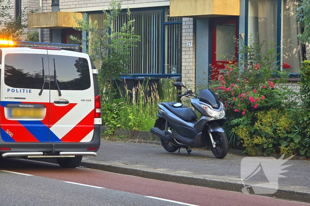Ongeval na achtervolging op motorscooter