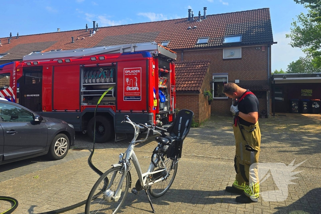 Elektrische fietsaccu veroorzaakt brand