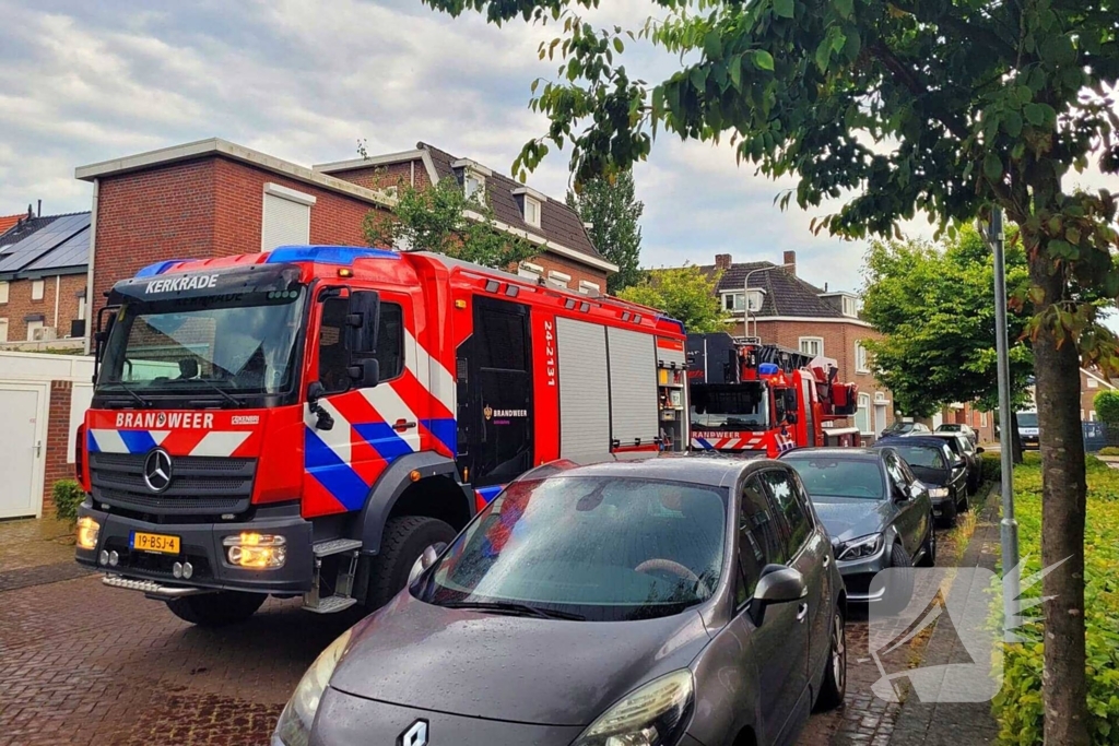 Woningbrand woedt in middag