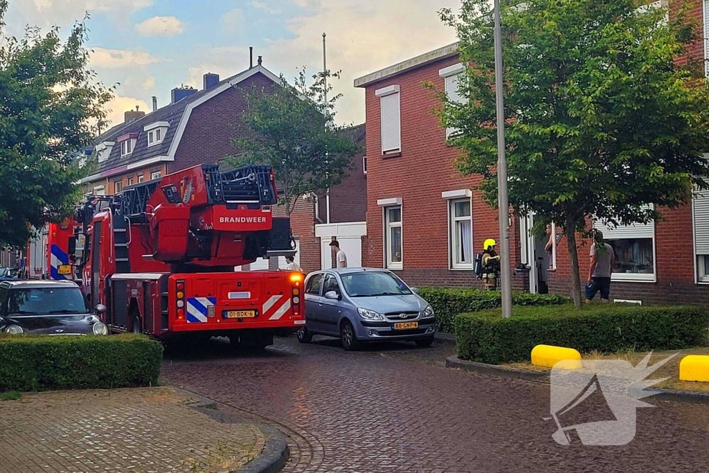 Woningbrand woedt in middag
