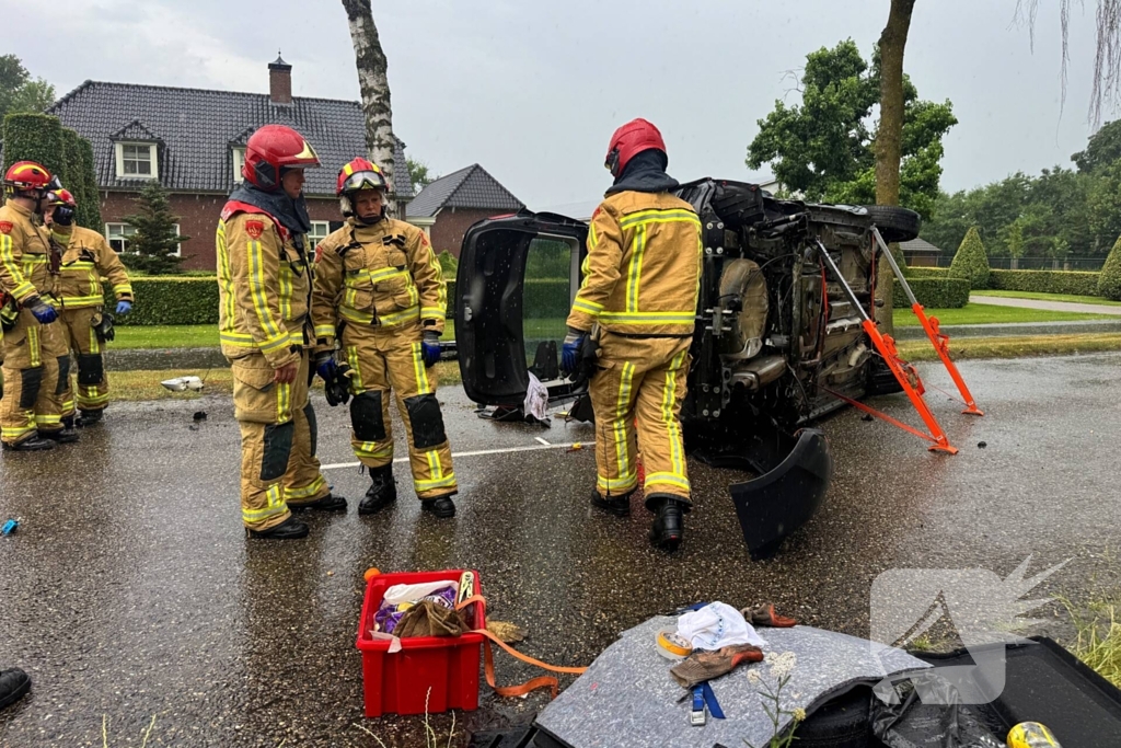 Gewonde en ravage na ongeval, veroorzaker aangehouden