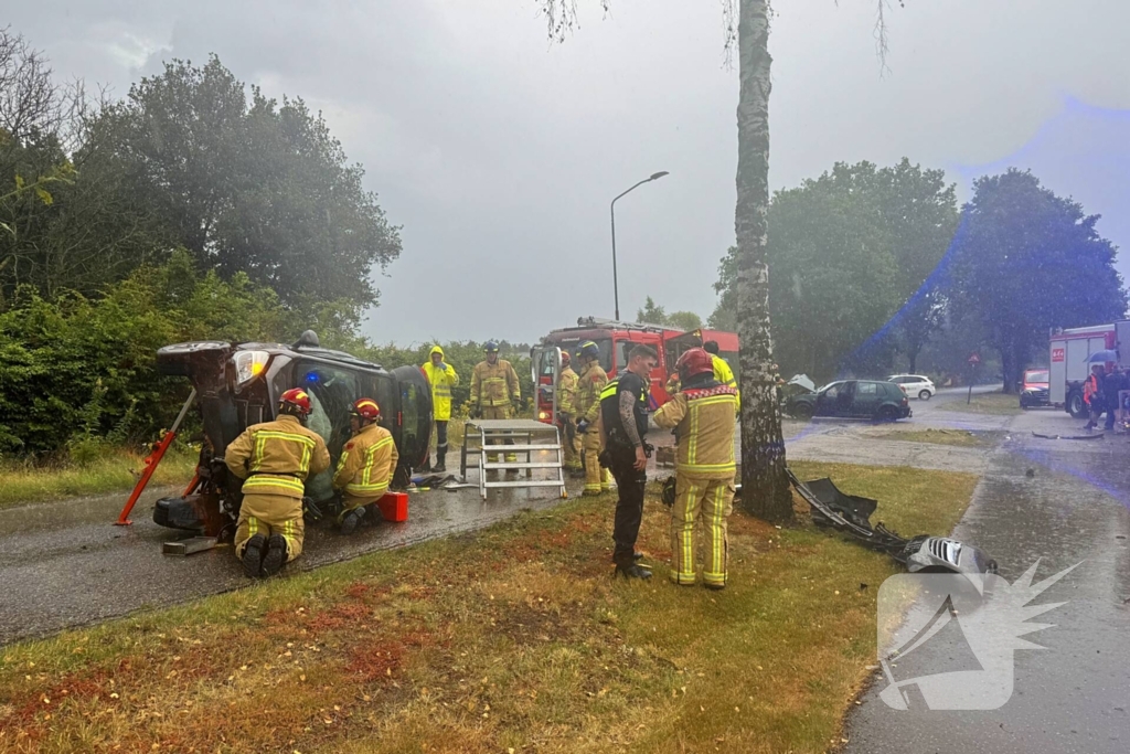 Gewonde en ravage na ongeval, veroorzaker aangehouden