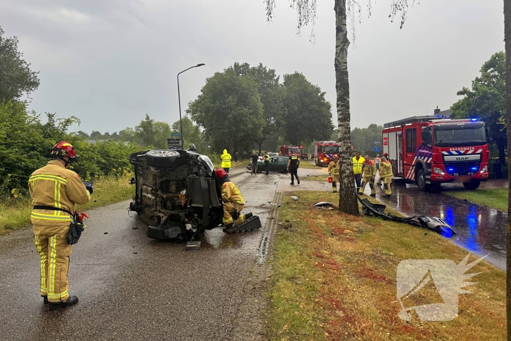 Gewonde en ravage na ongeval, veroorzaker aangehouden