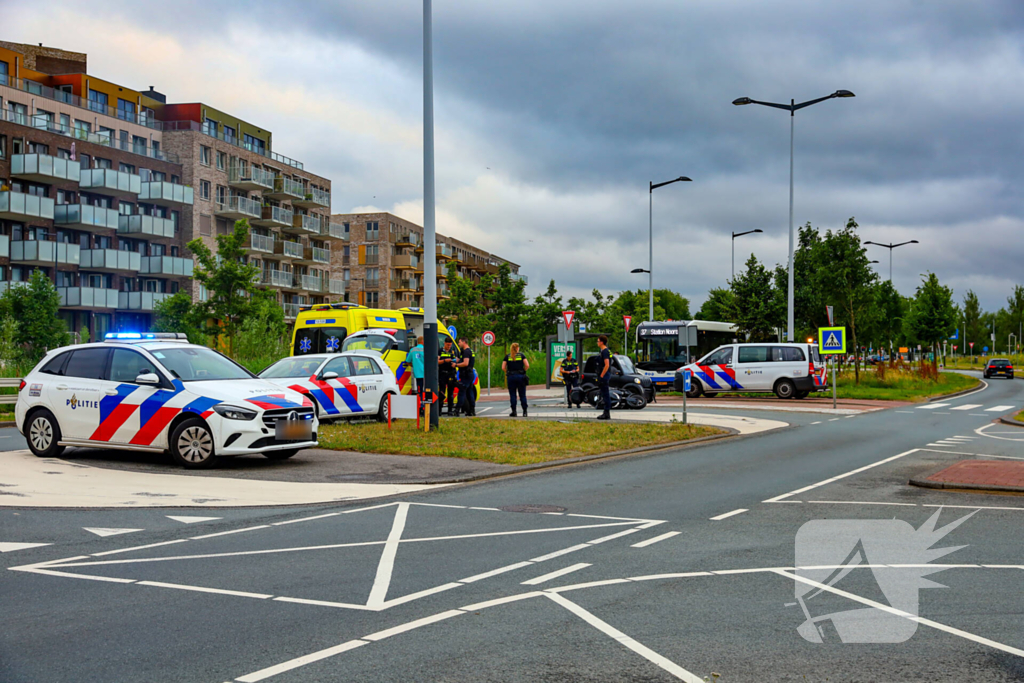 Motorrijder gewond na aanrijding met brommobiel