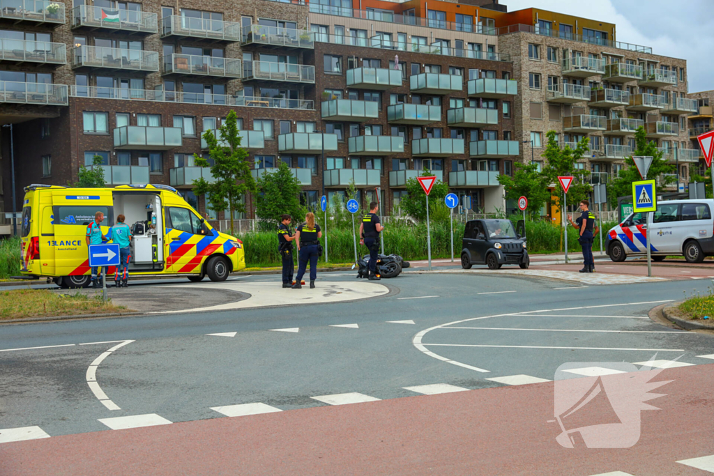 Motorrijder gewond na aanrijding met brommobiel
