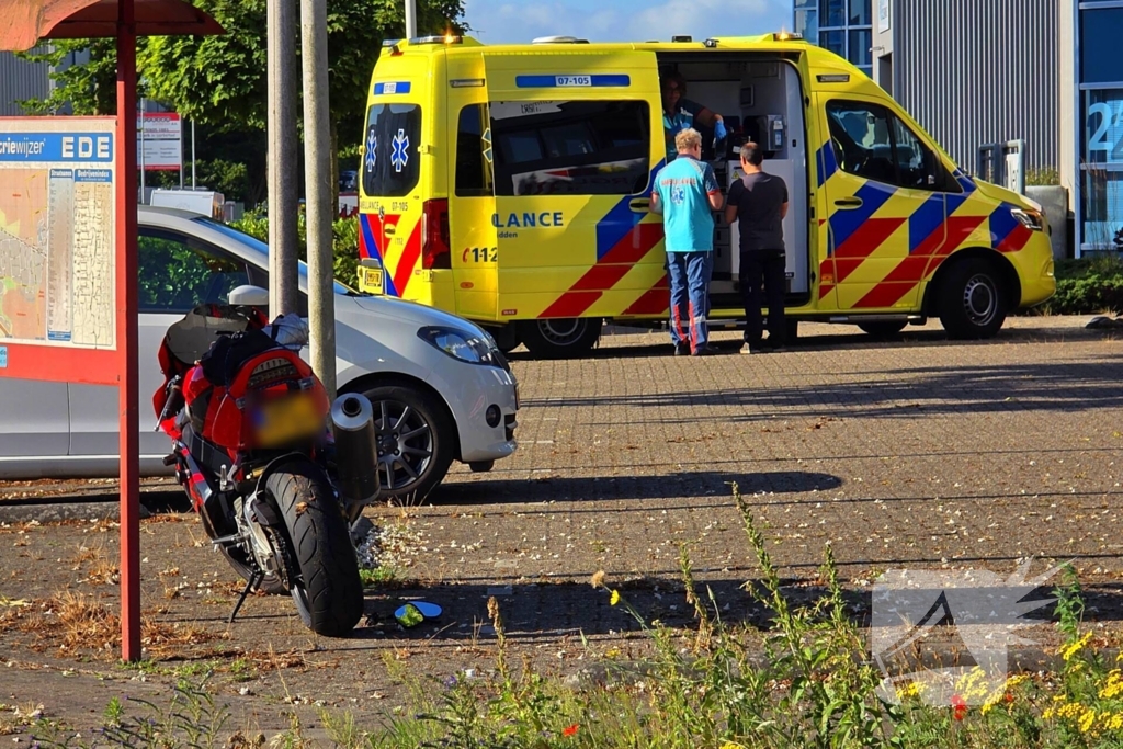Motorrijder gewond na ongeval