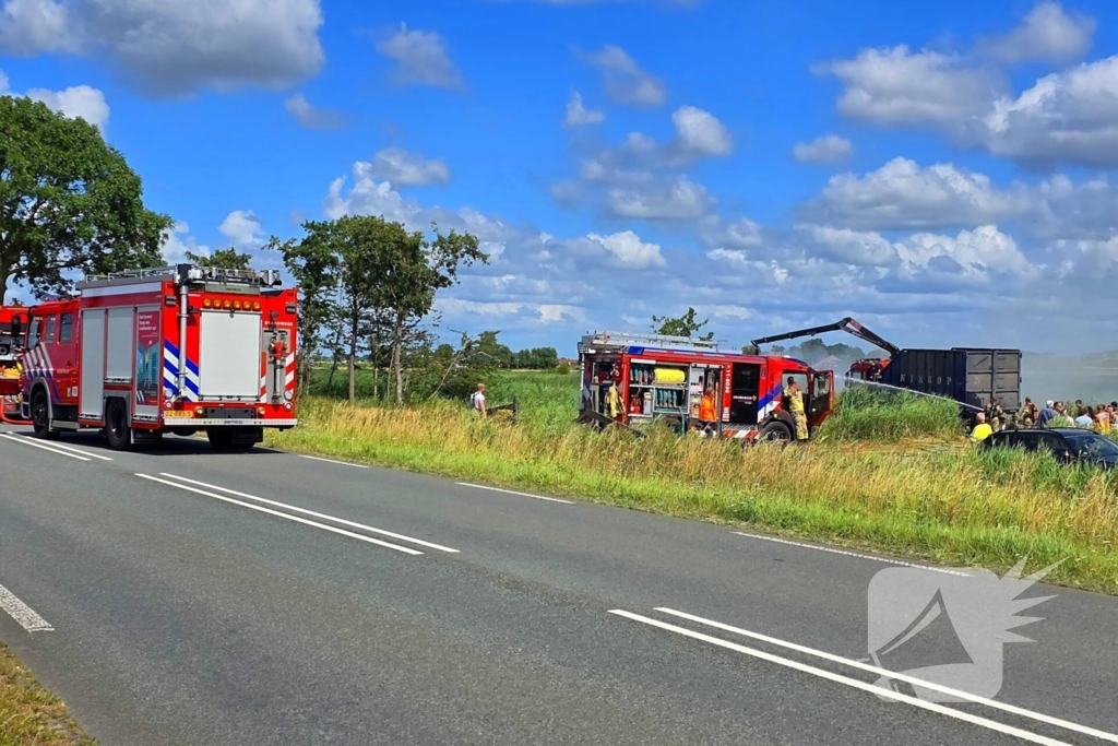 Bermbrand breidt zich snel uit