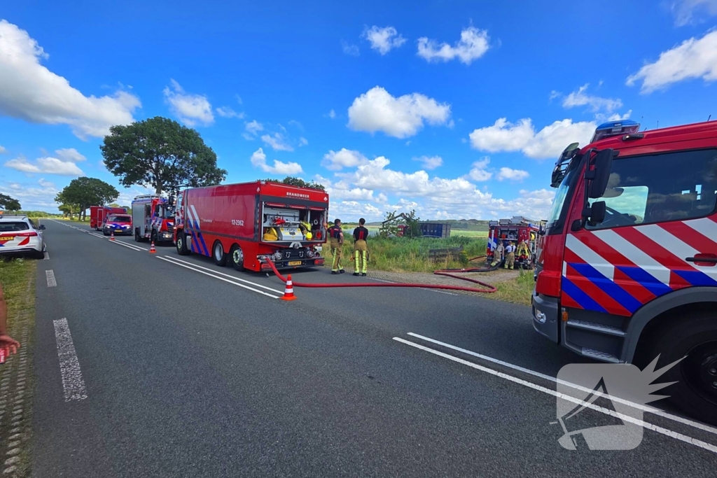 Bermbrand breidt zich snel uit