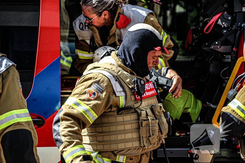 Politie en brandweer ingezet na dreiging