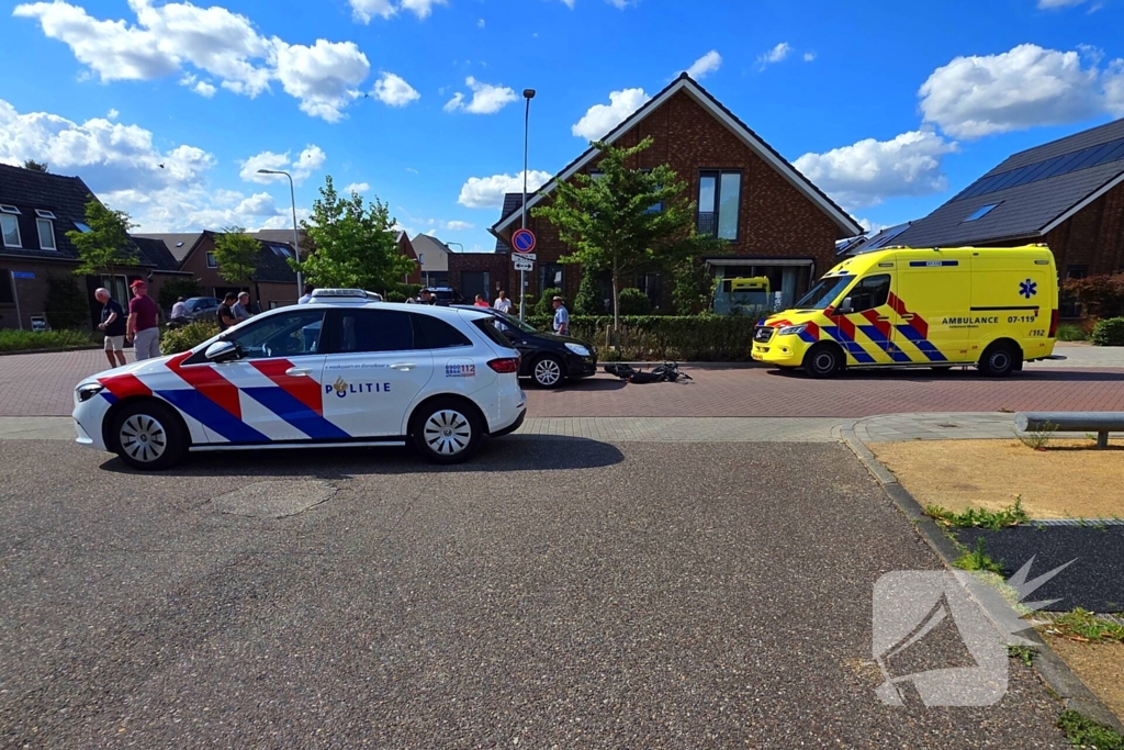 Fatbiker komt ten val na aanrijding met auto