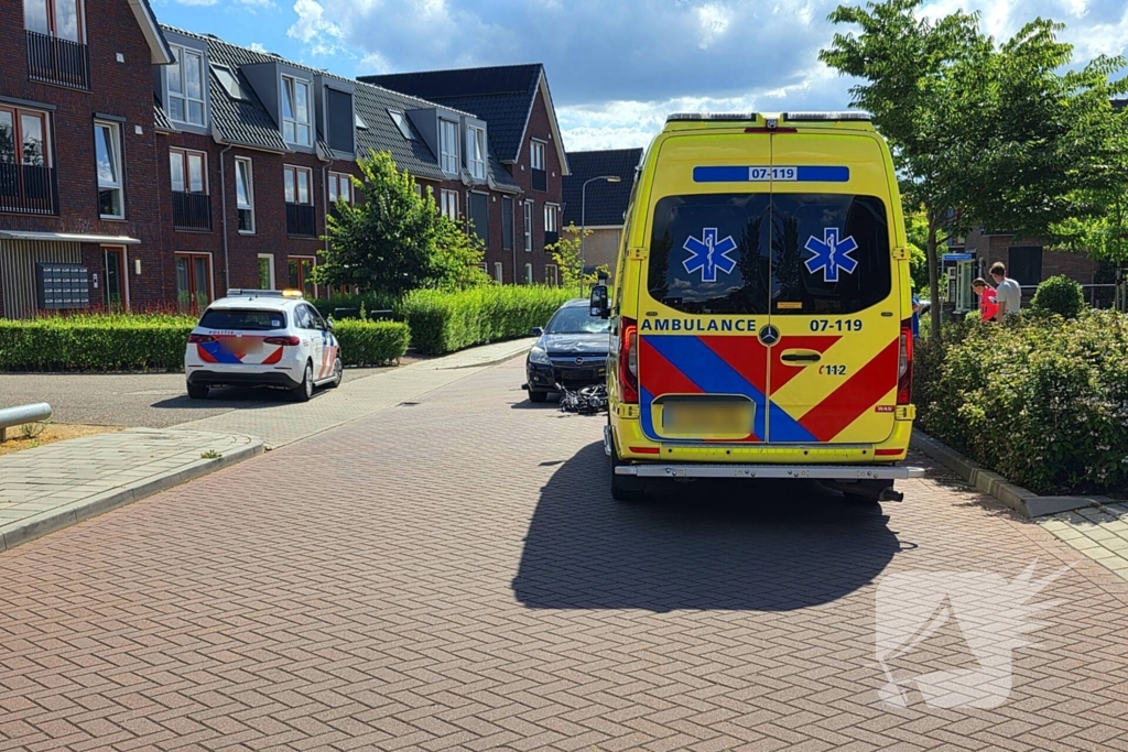 Fatbiker komt ten val na aanrijding met auto