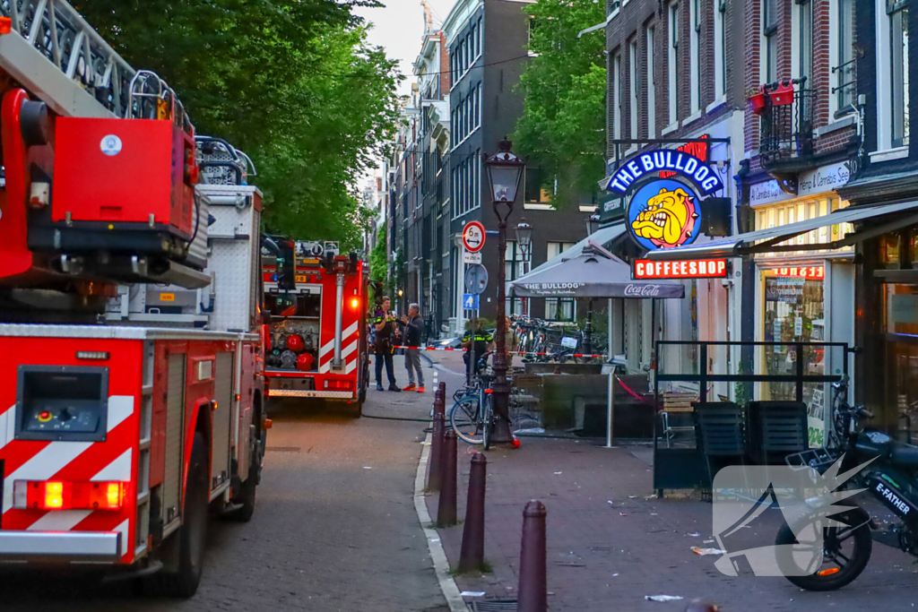 Brand in winkel onder controle