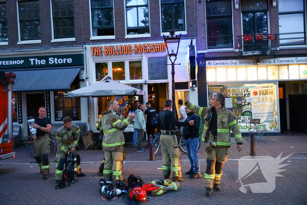 Brand in winkel onder controle