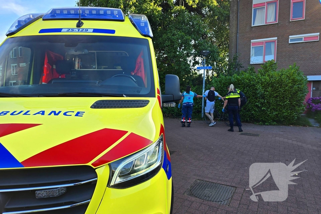 Botsing tussen fatbike en fiets
