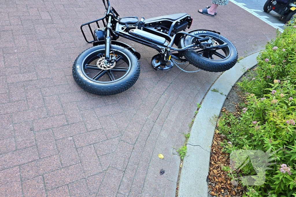 Botsing tussen fatbike en fiets