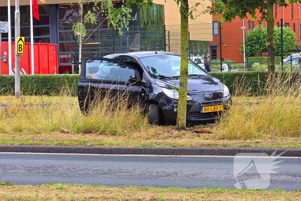 Bestuurder zwaargewond na aanrijding met boom
