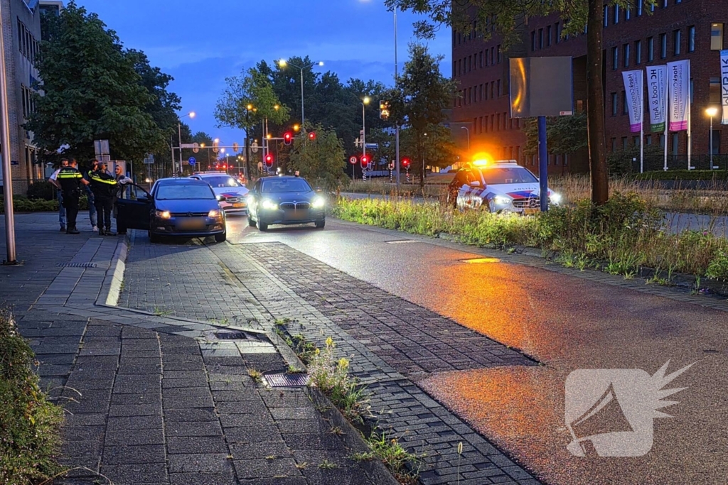 Bestuurder aangehouden na aanrijding