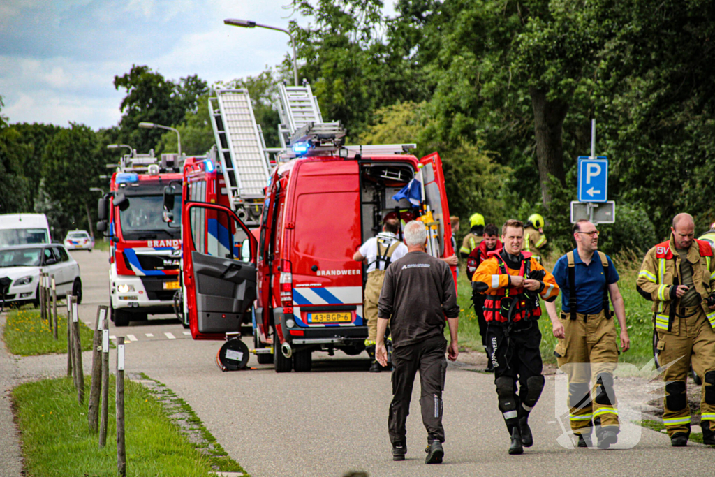 Persoonwagen eindigt in sloot