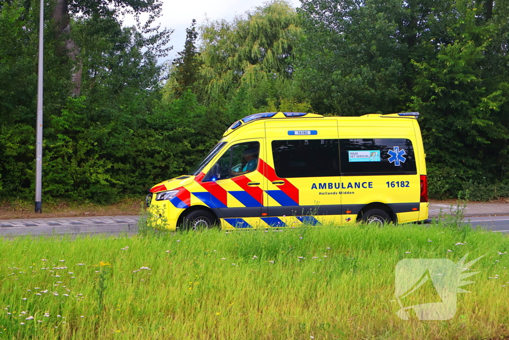 Fietser aangereden door sleepkabel