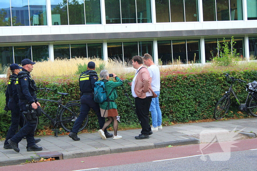 Mobiele eenheid ingezet bij protest